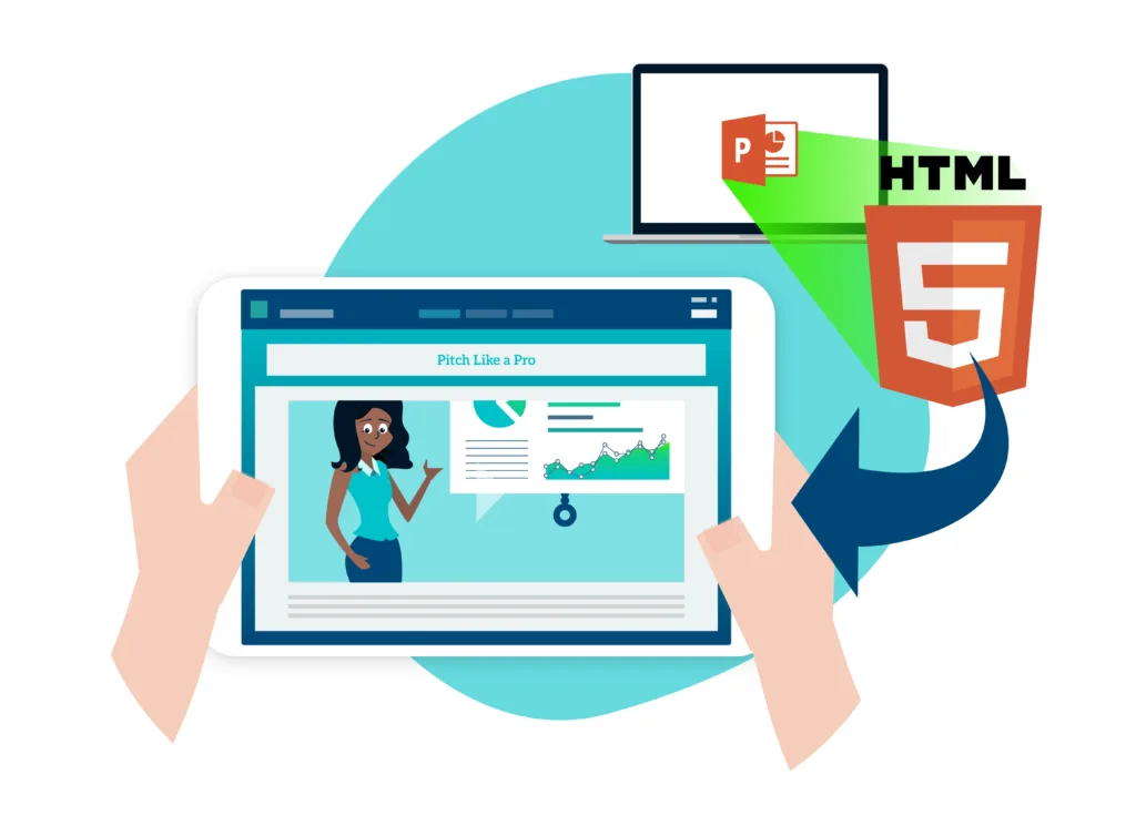 PowerPoint deck being converted to HTML5 in SoloFire
