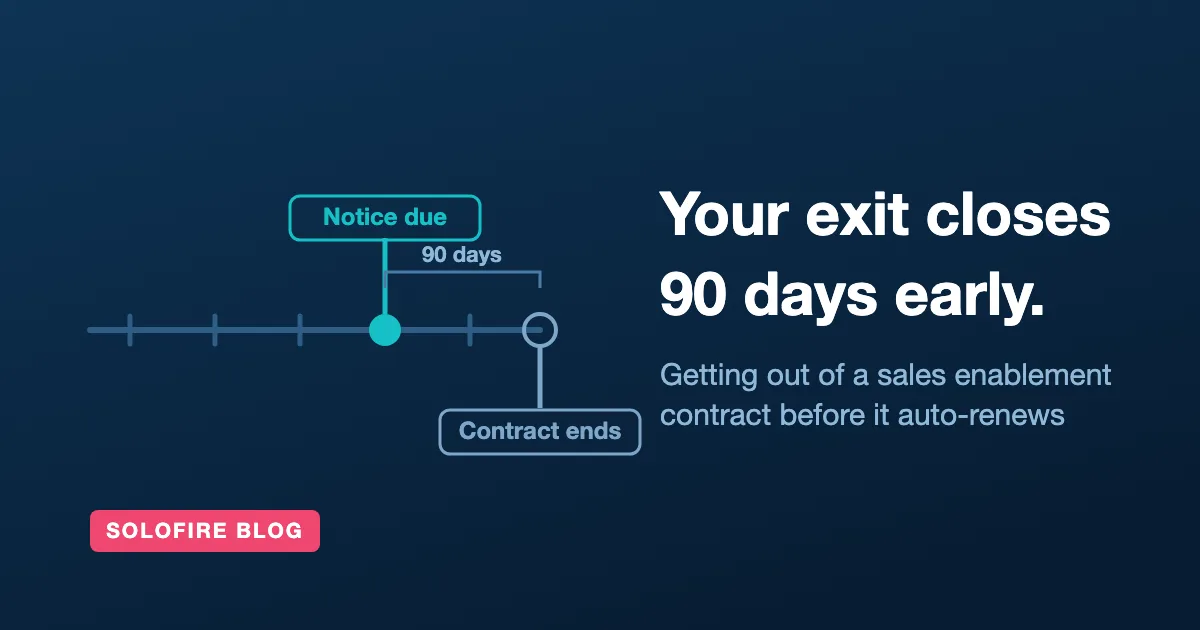 How to Get Out of a Sales Enablement Contract