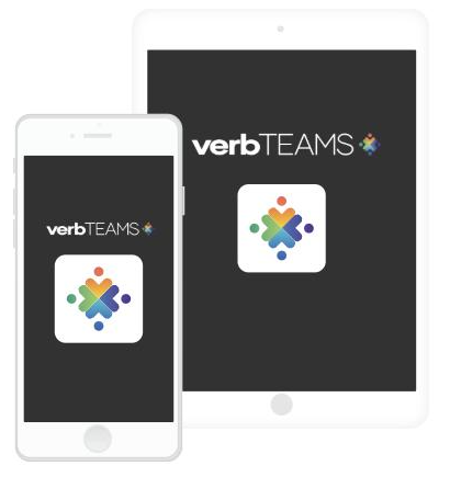 verbTEAMS on a phone and tablet